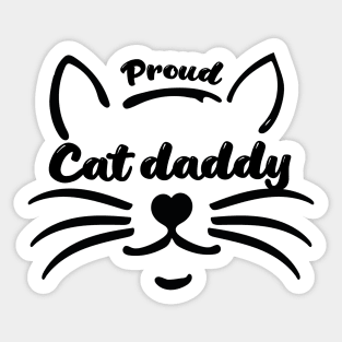 Proud cat daddy Sticker